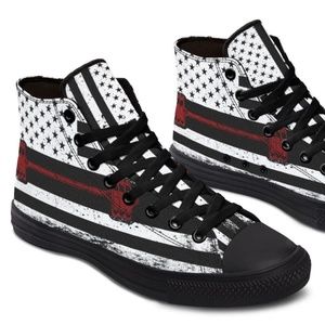 RED BARBELL FLAG Mens Shoe
